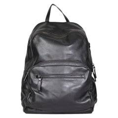 Prada Black Leather Backpack