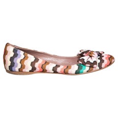 Gewebte, gemusterte Ballettschuhe von Missoni, Größe IT 40,5