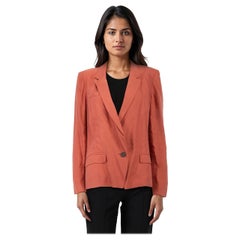 Isabel Marant Blazer rojo ladrillo de un solo pecho Talla L