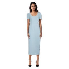 Self-Portrait Blue Cut Out Crystal Midi Dress Size M