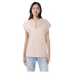 3.1 Phillip Lim Top rosa sin mangas con cuello en V Talla S