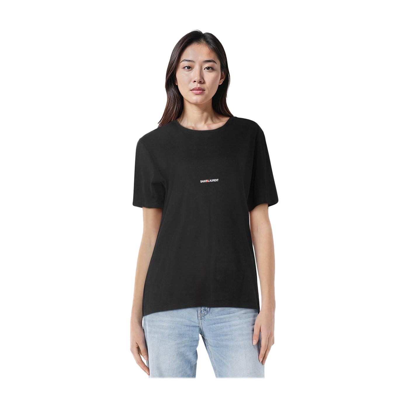 Saint Laurent Black Logo Print Short Sleeve T-Shirt Size XXL