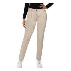Dolce & Gabbana D&G Beige Slim Chino Trousers Size XS