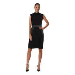 Givenchy - Vestito Bodycon al ginocchio senza maniche nero taglia S