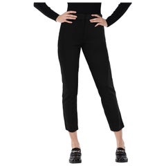 Max Mara Black High Rise Slim Fit Trousers Size S