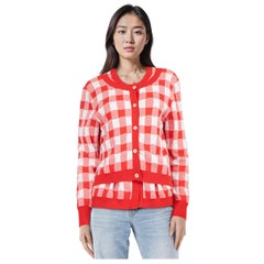 Cardigan à motif vichy à double rabat Marni Taille M