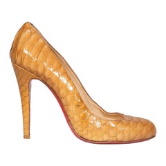 Christian Louboutin Brown Python Pumps Size IT 38