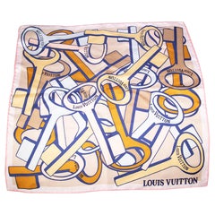 Louis Vuitton Silk Carre Keys Scarf