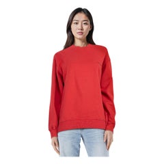 Balenciaga Red Balenciaga Logo Print Sweatshirt Size S