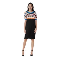 Missoni - Vestito al ginocchio in maglia nera - taglia L.