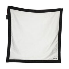 Valentino Garavani Black & White Silk Quilted Square Scarf