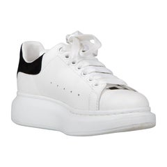 Alexander McQueen Scarpe da Ginnastica in Pelle Bianca Taglia IT 37