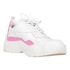 Valentino Garavani Weiße Gumboy-Turnschuhe aus Leder Größe IT 41