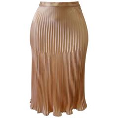 Vintage Gianni Versace Couture Silk Plisse Skirt Spring 1996