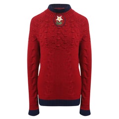 Chanel Super Rare CC Edelweiss Patch Jumper 42 FR