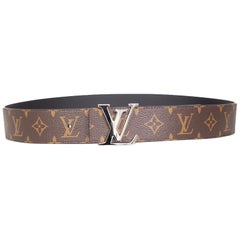 Louis Vuitton Reversible Silver Initiales Belt