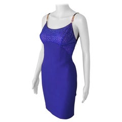 Gianni Versace, passerella A/I 1996, Mini Abito da Sera Vintage con Decoro