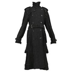 Comme des Garcons Embroidered Trench Coat 2015
