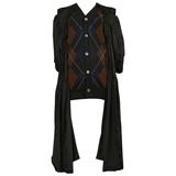 Comme des Garcons Argyle-Pullover mit angehängtem Kleid 2006