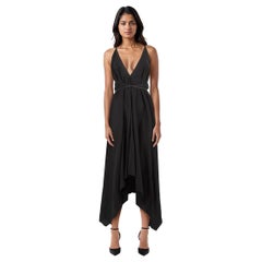 Caravana Vestito asimmetrico con dettaglio cravatta nero taglia M