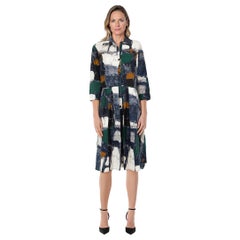 Vestido camisero con estampado abstracto Samantha Sung Talla XL