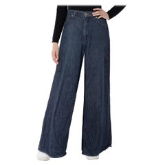 Rag & Bone Dark Blue Wide Leg Jeans Size M