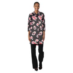 MSGM Floral Print Mid Length Coat Size XS