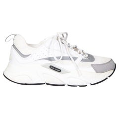 Dior Dior Homme White Leather & Mesh B22 Trainers Size IT 41