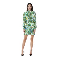 MSGM Floral Print Mini Long Sleeve Dress Size S