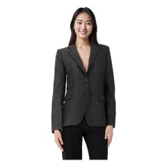 Veronica Beard Black Blazer With Lightning Patch Size S