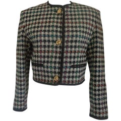 Vintage 1970 Punto & Virgola Pied de Poule multicolour Jacket