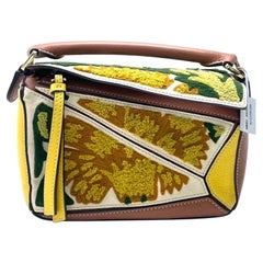 Loewe x William De Morgan Puzzle Mini brodé jaune multicolore