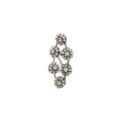 OSCAR DE LA RENTA Runway crystal loral chandelier bridal statement earrings