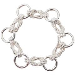 Hermès - Bracelet nœud marin en argent