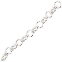 Hermes Silver Sailor Knot Bracelet
