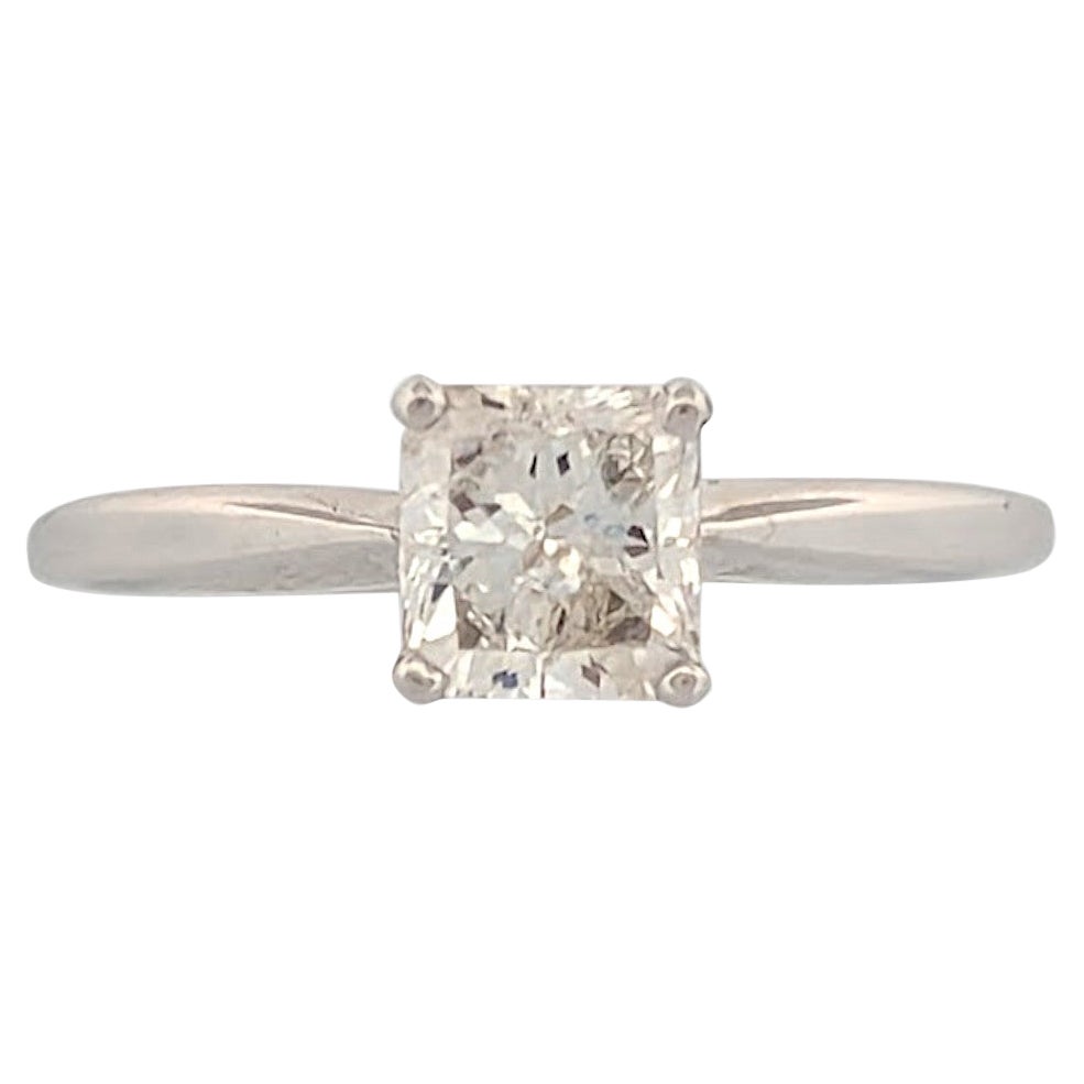 Harriet  14K White Gold Diamond Ring, Elegant Engagement Ring Size 6.25
