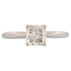 Harriet  Anello con diamante in oro bianco 14K, anello di fidanzamento Eleg misura 6,25