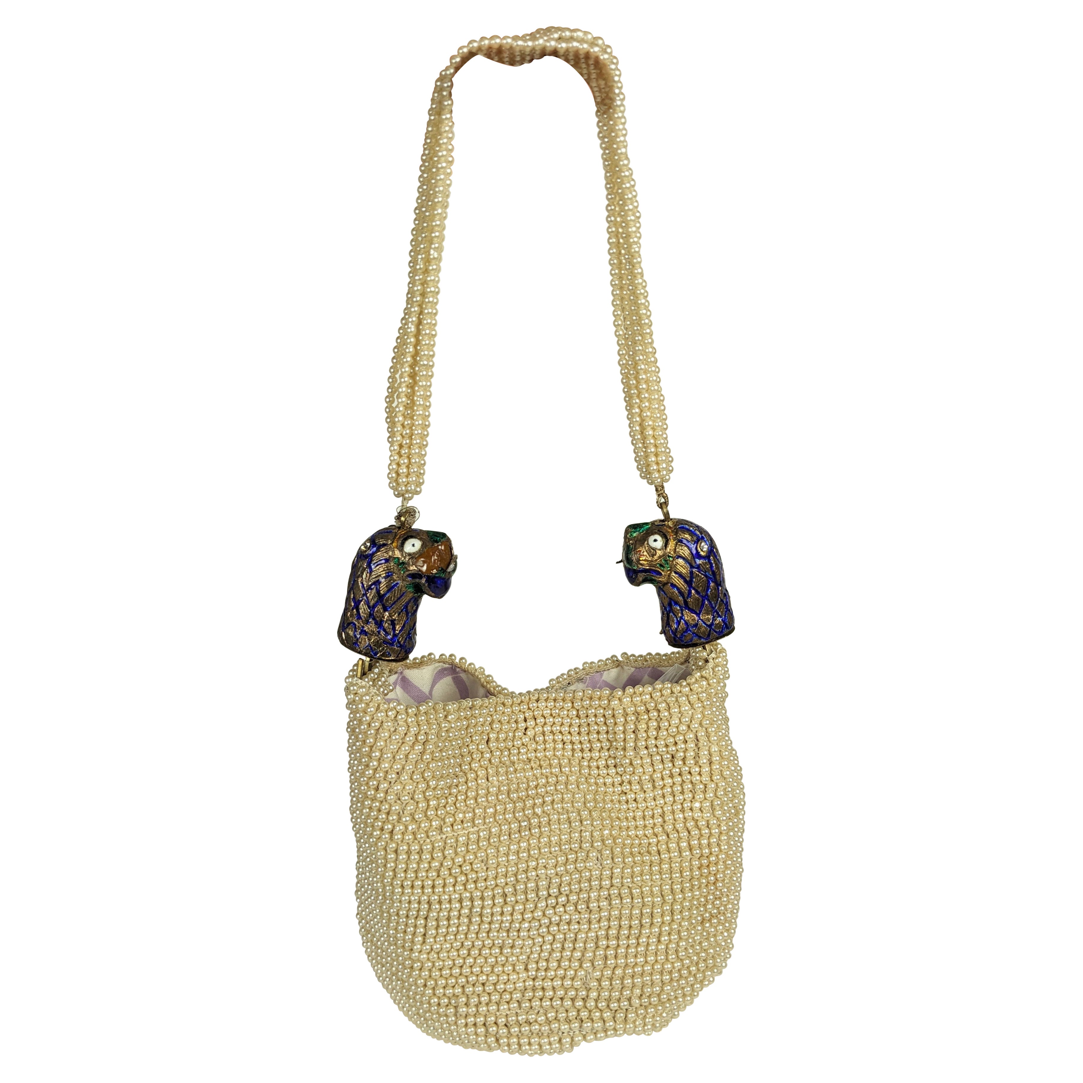 Unusual Pearl Beaded Bag