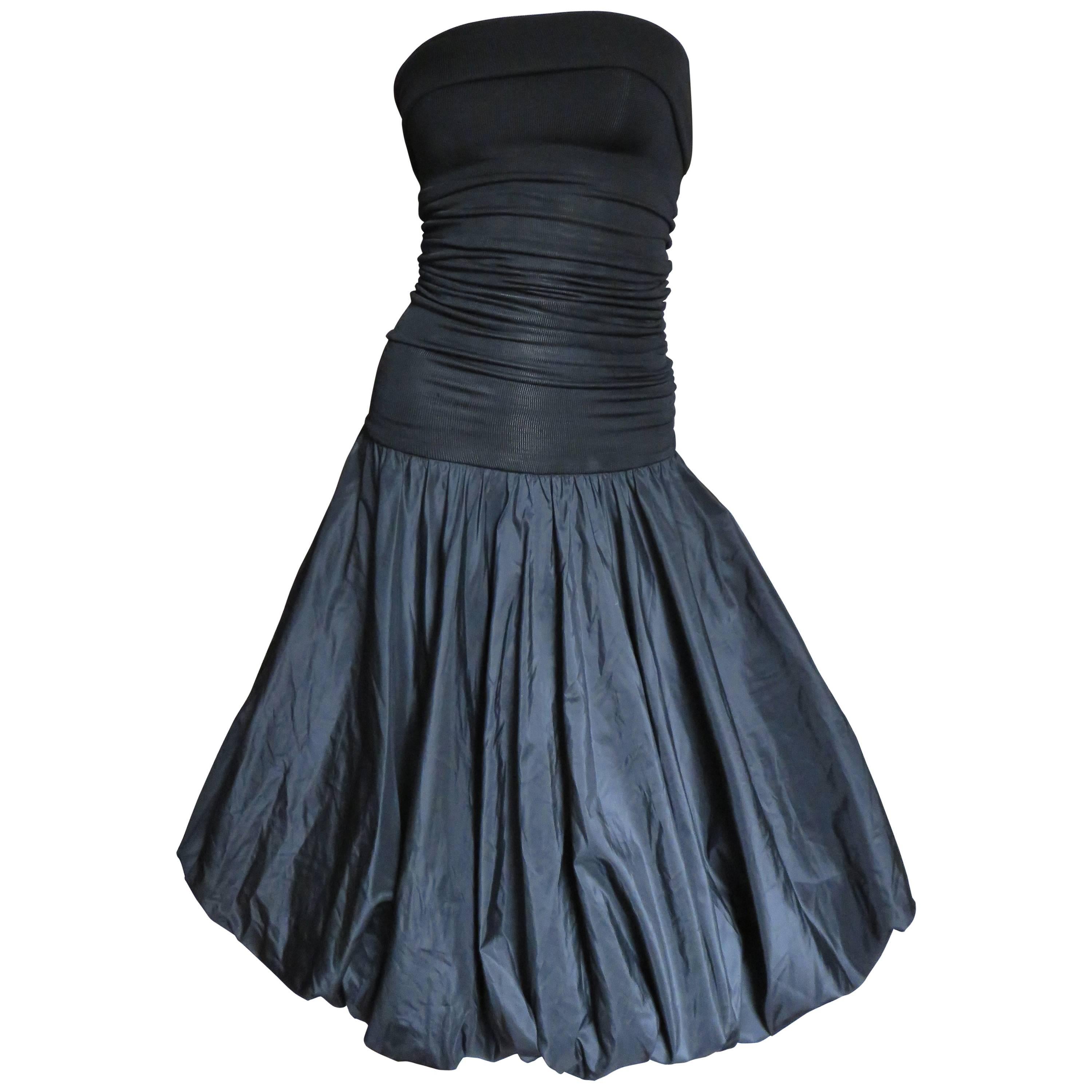 1980s Giorgio Sant 'Angelo Strapless Dress with Bubble Skirt For Sale ...