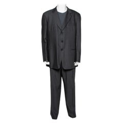 Giorgio Armani Abito in lana grigio antracite 5XL