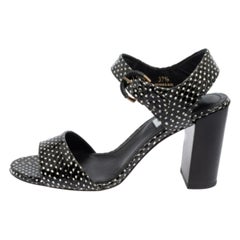 Tod's - Sandales à lanières en cuir noir - Taille 37,5