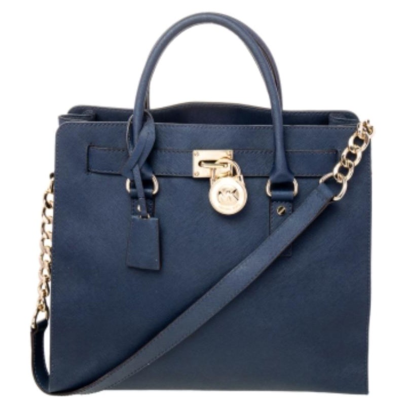 Michael Michael Kors Fourre-tout Hamilton en cuir bleu