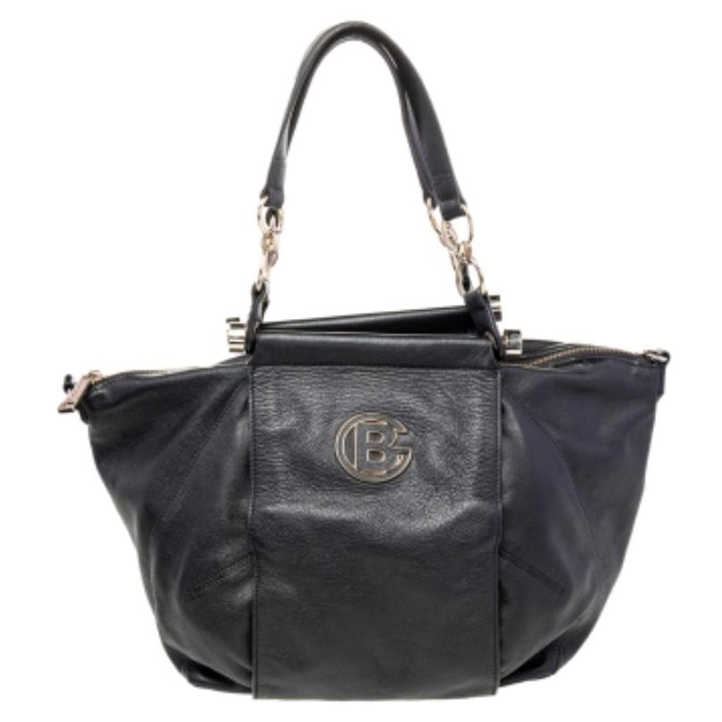 Baldinini Tote Top Zip in pelle nera