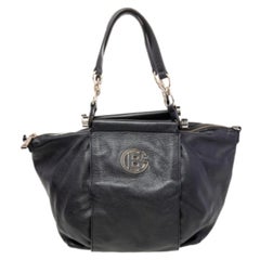Baldinini Tote Top Zip in pelle nera