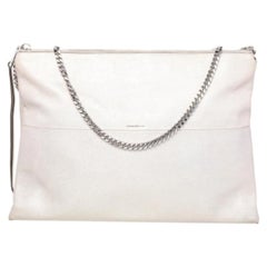 Coach Metallic Cream Leather High Rise Shoulder Bag