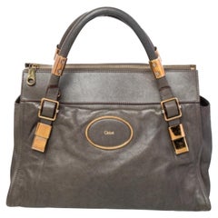 Bolso de piel gris Chloé