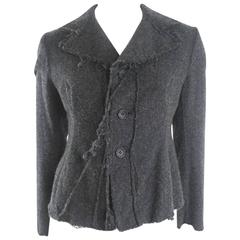 Junya Watanabe 2003 Collection Raw Edged Wool Jacket 2