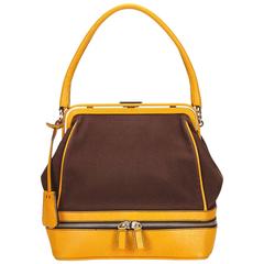 Prada Brown Nylon Handbag 11