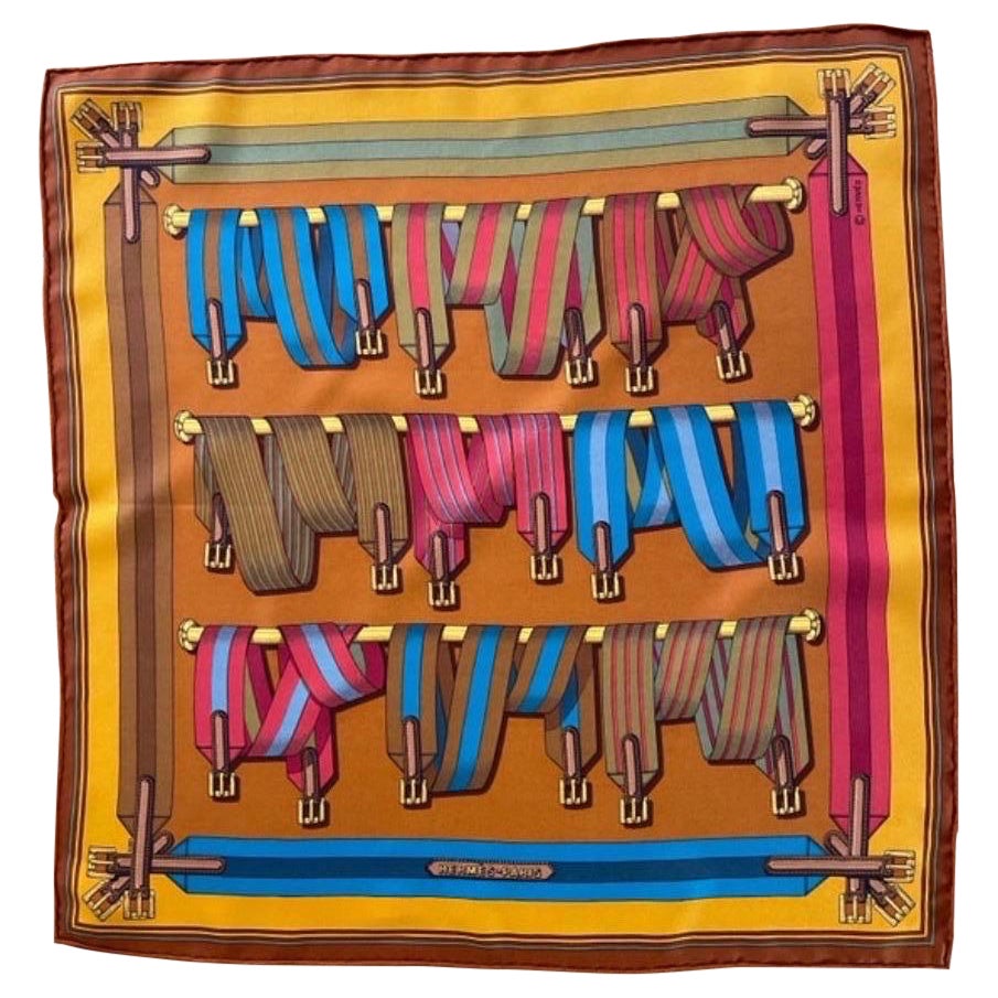 Écharpe Gavroche "Les Sangles" d'Hermès