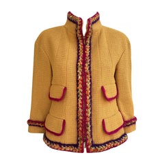 Veste en tweed moutarde de la collection Supermarket, 36 FR, Chanel